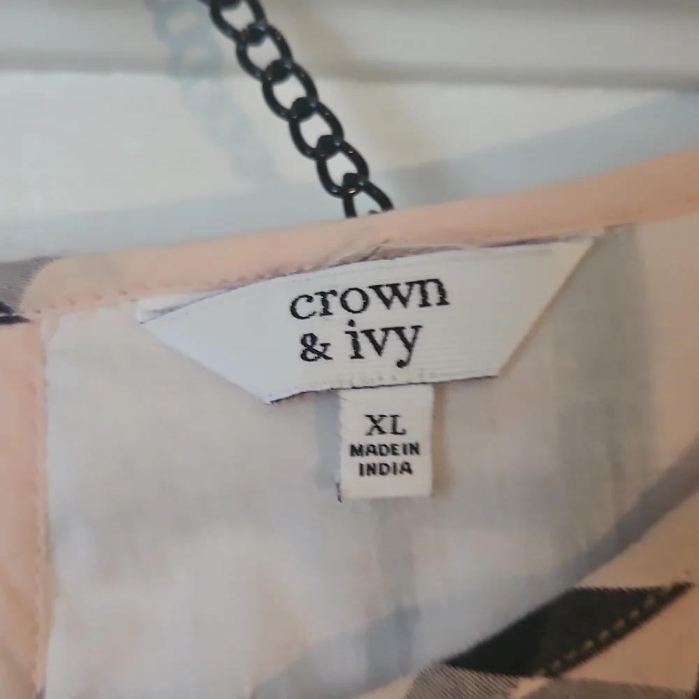 Crown & Ivy Pink Plaid Dress - Picture 3 of 4